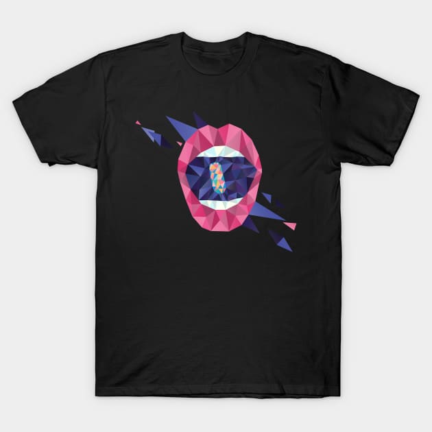 Pills in my Mouth - Triangled Lips T-Shirt by XOOXOO